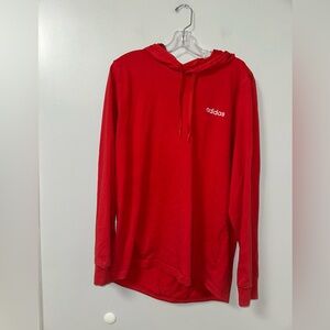 Adidas Men's Vibrant Red Hoodie